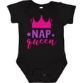 thumbnail image 3 of Inktastic Nap Queen, Crown, Stars - Pink Purple Girls Baby Bodysuit, 3 of 5