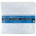Grandeur 100 Cotton Hand Towel Multipack, 12 Bathroom Towels Bundle