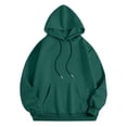 thumbnail image 5 of FASHOFT Cute Graphic Hoodies for Women Ocean Whale Shark Print Hoodie Preppy Sweatshirt Casual Long Sleeve Pullover Tops Dark Green XXL, 5 of 5