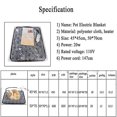 thumbnail image 5 of Pet Electric Blanket Dogs Cats Ing Pad Thicker Er Ed With Anti-bite Tube For Pets Warm, 5 of 5