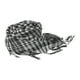 thumbnail image 2 of Bufanda árabe para exteriores, envolturas para el cabello, convenientes, pañuelos para la cabeza, bufandas con flecos a cuadros, turbante para mujeres en y negro, 2 of 8