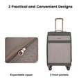thumbnail image 6 of Travelhouse 3 Piece Luggage Set Softside Expandable Lightweight Suitcase with Spinner Wheels.(Khaki), 6 of 10