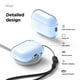 thumbnail image 5 of Funda transparente Elago para AirPods Pro 3 con cordón, color azul, 5 of 9
