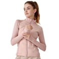 thumbnail image 5 of Abrigo de plumón de ganso blanco claro para mujer, chaqueta de plumón cálida para deportes de otoño e invierno, para correr y hacer ejercicio, 5 of 5