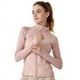 thumbnail image 4 of Abrigo de plumón de ganso blanco claro para mujer, chaqueta de plumón cálida para deportes de otoño e invierno, para correr y hacer ejercicio, 4 of 5