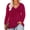 GTB3927-Wine Red, variant on Plus Size Tops 3X Long Sleeve Womens Shirts Fall V Neck Wine Red Glitter Tunics Fashion Loose Fit Sequin Party Tee Winter Blouses Casual Pullovers 3XL 22W 24W