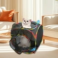 thumbnail image 7 of Modern Geometric Cat Breathable Mesh Pet Cube Comfortable Indoor Cats And Small Dogs Durable Steel Frame, 7 of 7