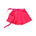 thumbnail image 4 of TiaoBug Kids Girls Lightweight Solid Chiffon Wrap Dance Skirt with Waist Tie Ballet Dance Training Skirts 4-12, 4 of 7