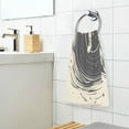 thumbnail image 3 of Yayeee 2 Pack Hand Towels for Bathroom 100% Cotton 16" x 28" Soft Absorbent Kitchen Towel, Beige Astronaut Space, 3 of 7