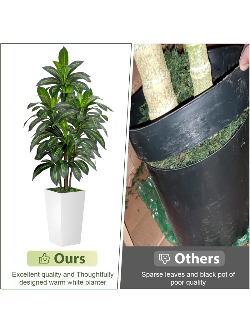 Tsll Tree ZBAKF 5FT Artificial Dracaena Tree with 15.7