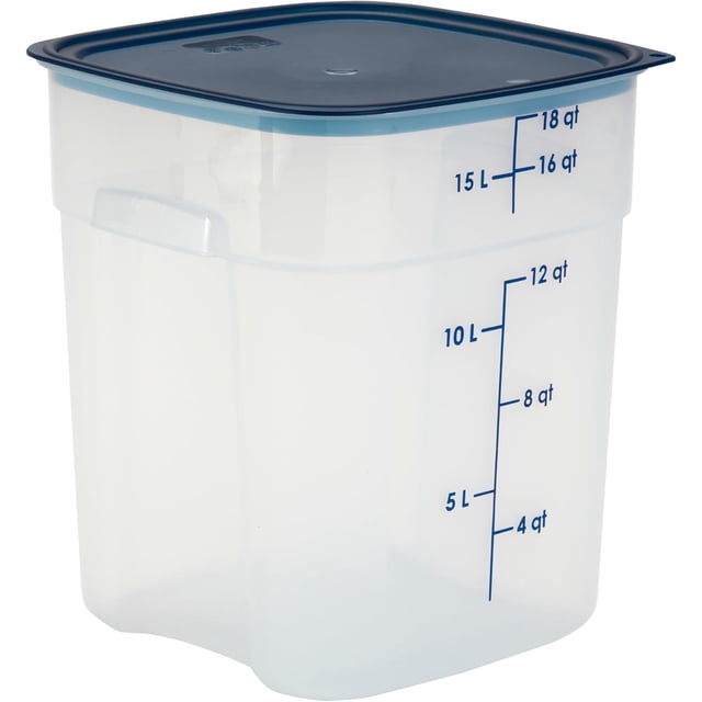 FreshPro 18 Quart (QT) Food Storage Container with Lid - Restaurant Grade - (Translucent)