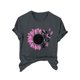 thumbnail image 1 of Blusas de Manga Corta para las Mujeres Divertida Impresión Cuello Redondo Camiseta Vintage, Blusas de Primavera para las Mujeres, 1 of 4