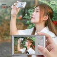 thumbnail image 6 of Yarino Digital Cameras for Photography Adults 1080P High-definition Digital Camera 44 Million Photos 16x Digital Zoom Camera No Shaking Proof Home Camera,Silver, 6 of 7