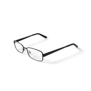 Contour Men's FM9187 Rectangular Prescription Eyeglasses with Case, Matte Black