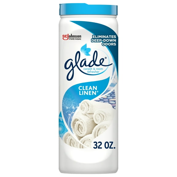 Glade Carpet & Room Freshener 1 CT, Clean Linen, 32 OZ. Total, Air Freshener
