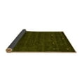 thumbnail image 2 of Ahgly Company Indoor Square Abstract Yellow Contemporary Area Rugs, 3' Square, 2 of 4