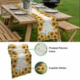 thumbnail image 5 of Summer Sunflower Table Runner - 48 Inch Long, Kitchen Dining Table Runner Dresser Scarves, Daisy Leaves Butterfly Botanical Farmhouse Decor for Coffee Tables Wedding Party Banquet, 5 of 8