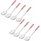 thumbnail image 1 of Red de 8 piezas para colador de fondue de fondue, colador de cocina de acero inoxidable con asas de malla fina, colador de cocina práctico para cocinar verduras, champiñones, carne, pescado (rojo) Xemadio LL-2307, 1 of 1
