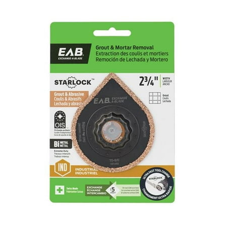 

Exchange-A-Blade 1071402 2.75 in. Bimetal Grout & Mortar - Starlock Industrial Oscillating Accessory - Exchangeable