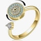 thumbnail image 3 of Anillo de plata Cubic CZ Banda Anillos Ajustable Anillos hechos a mano Joyería, 3 of 7