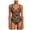 Coffee, variant on Women's Lace Shapewear Bodysuit Tummy Control V Neck Backless Body Shaper Cami Tops Thong Body Suits (White, L)