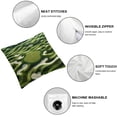 thumbnail image 6 of nygtbtfer Decorative Throw , Square Set Cushion Case, Soft - Green Course White, 6 of 7