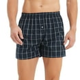 thumbnail image 4 of Onimisc Men's Big and Tall Boxer Shorts Cotton Classic Plaid Woven Boxers for Men Soft Breathable Mens Underwear with Button Fly Assorted Colors, 6 Pack, 4 of 10