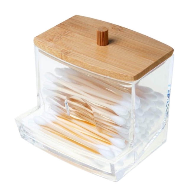 Produits de Salle de Bain en Acrylique Transparent, Conteneur pour Cotons-Tiges