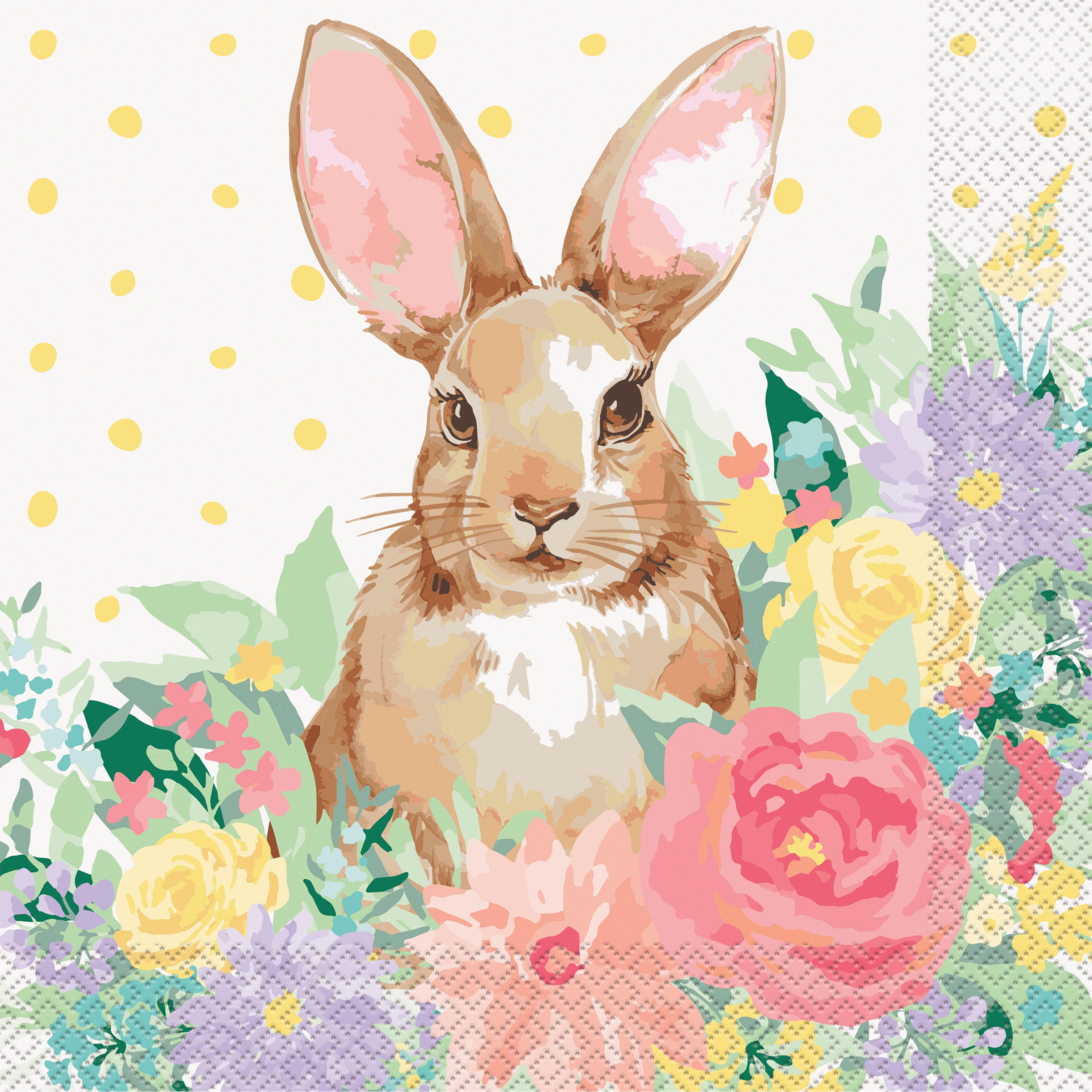 Pioneer Woman Easter Bunny Paper Dinner Napkins, 8in, 20ct Walmart