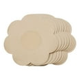 thumbnail image 3 of Fawoonu Invisible Nipple Covers Set with 5m Tape - 5 Pairs of Flower Pattern Nipple Stickers, Brown Tape 5cm - Cotton and Polyurethane Fiber Breast Lift Tape, 3 of 6