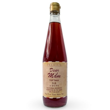 Dear Mam Fish Sauce | Premium Fish Sauce Made With Real California Anchovies | 1 year Barrel aged | Brewed in Phu Quoc Vietnam