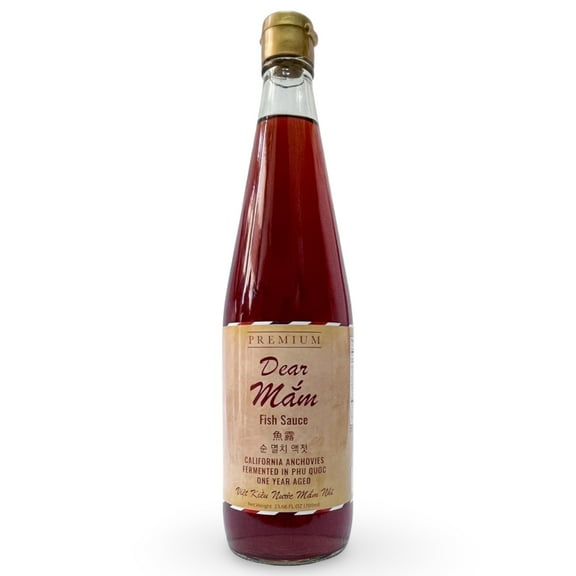 Dear Mam Fish Sauce | Premium Fish Sauce Made With Real California Anchovies | 1 year Barrel aged | Brewed in Phu Quoc Vietnam