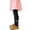 Black, variant on Girls' Footed Tights Ribbed Knit Pull-On Stretch Full Length Sweet Bow Detail Dance Ballet School Playground Everyday Wear