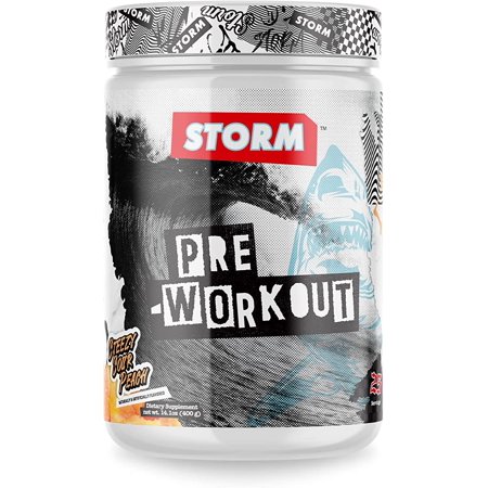 Storm Lifestyles Pre Workout - Steezy Sour Peach  25servings NEW! Amazing Energy  Focus  and Endurance