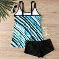 thumbnail image 6 of Brnmxoke Womens 2025 Tankini Swimsuits Tummy Control Flowy Swimwear Two Piece Bathing Suits Swim Top with Boyshorts Green,XXXL, 6 of 6