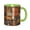 Green, variant on Rose Coffee Mug Fun Custom Ceramic Mugs 11oz Pink