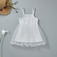 thumbnail image 2 of Diufon Summer Dresses for Babys Square Neck Sleeveless Dress Solid Color Ruffle Hem Tulle Dress, 2 of 7