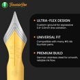 thumbnail image 3 of Plumín ultraflexible #6 EF de dos tonos Fountain Pen Revolution, 3 of 8