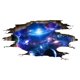 thumbnail image 1 of Pegatinas de pared con diseño de galaxia y universo, decoración de pared, murales decorativos Estilo C, 1 of 9