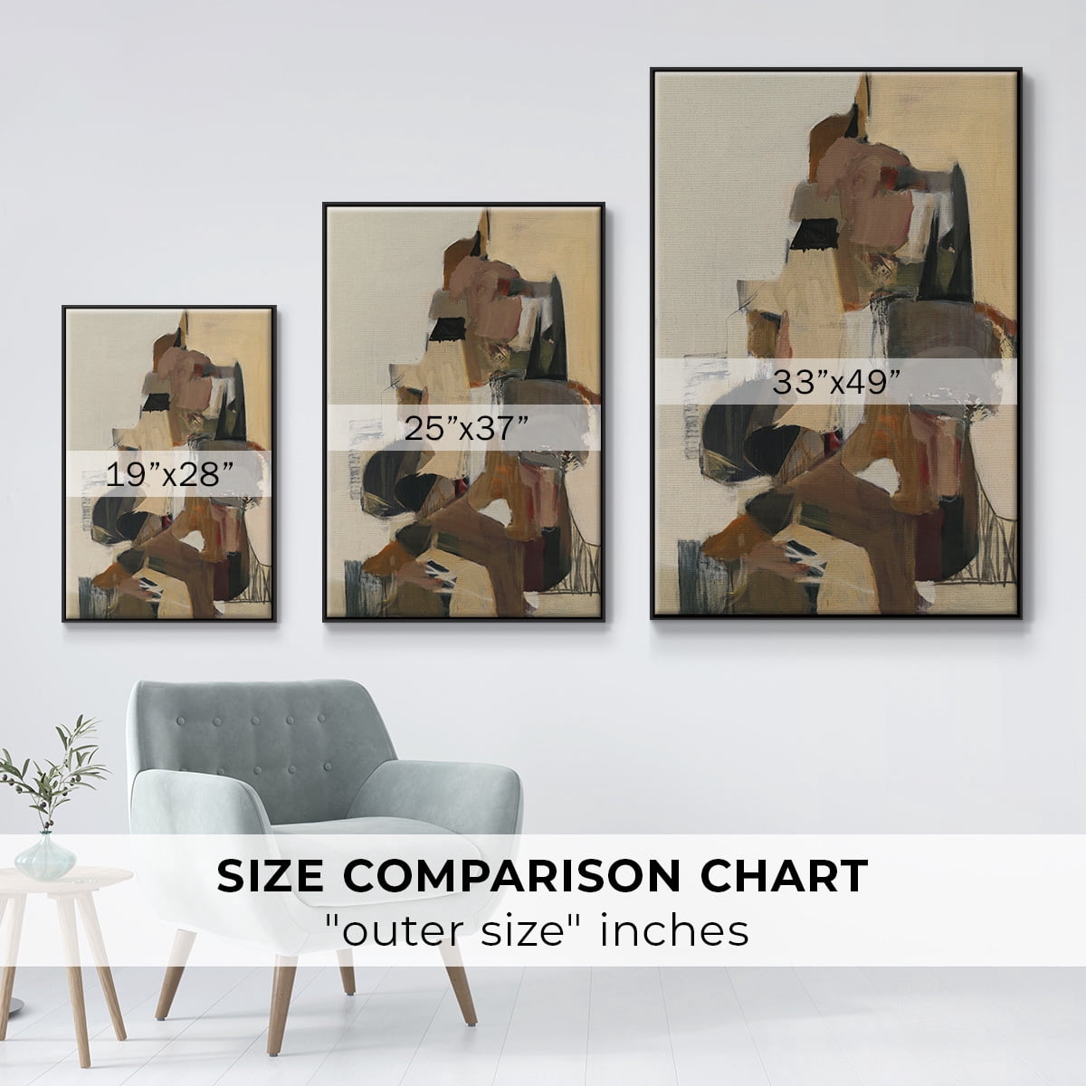 Mesa Grande Framed Premium Gallery Wrapped Canvas - Ready to Hang - 27 x 41 - Black Floating Frame