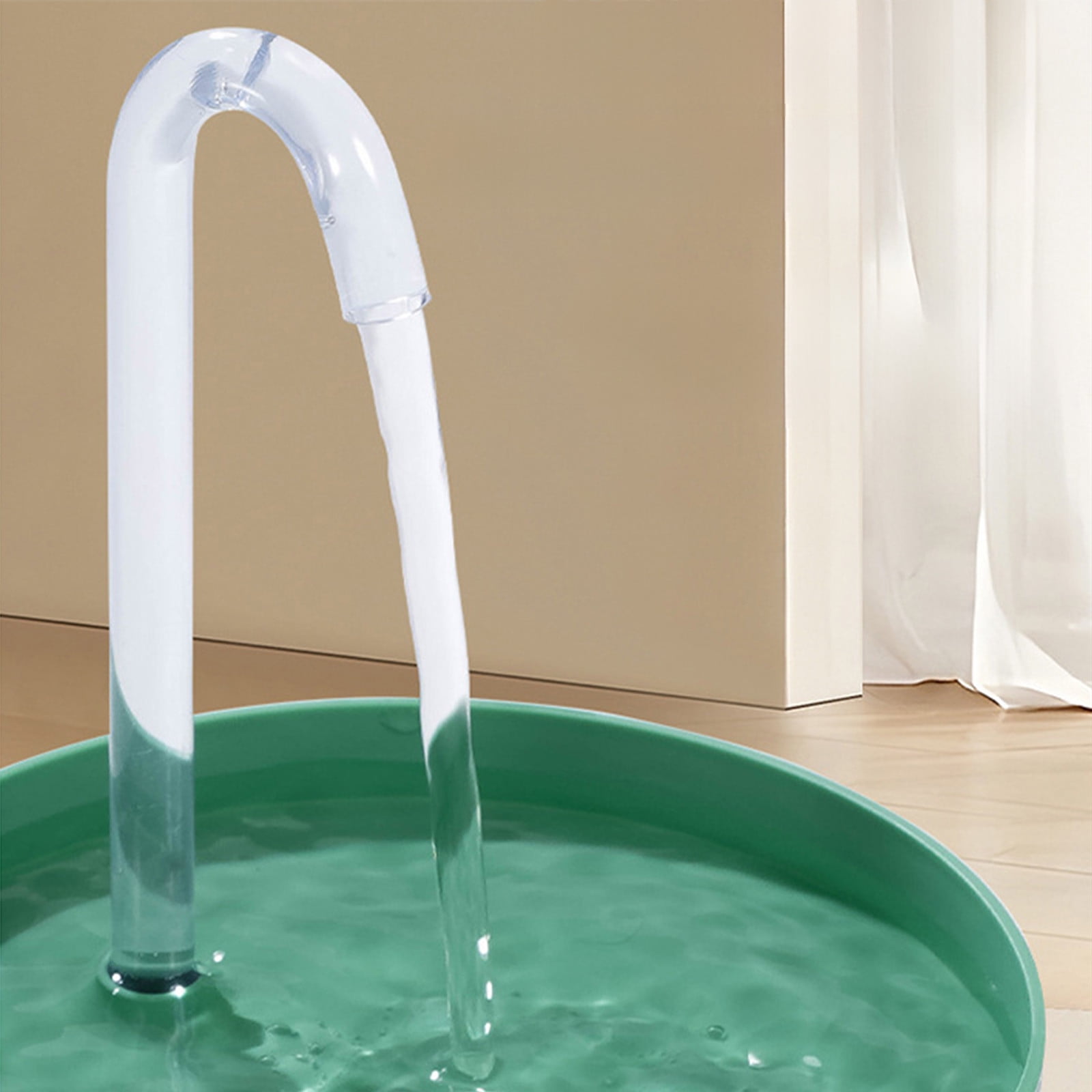 AUHomi Water Cat Fountain - Automatic Pet Waterer Dispenser | Auto Water Bowl for Pet Cats | Water Fountains for Cats Indoor | Pet Supplies Water Dispenser for Pets Puppy Kitten (Green)