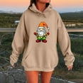 thumbnail image 2 of Enjoytime Christmas Women's Fashion Hoodies & Sweatshirts Cute Printed Pullover Long Sleeve Tops with Pockets Khaki XL, 2 of 4