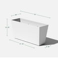 thumbnail image 4 of Veradek Pure Series Midori 31" Plastic Planter - White, 4 of 11