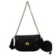 thumbnail image 4 of Bolso pequeño con textura, bolso de hombro de moda para mujer, bolso cruzado con cadena, 4 of 6