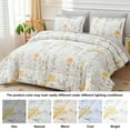 thumbnail image 4 of Jessy Home King Comforter Set 7 Pieces Yellow Floral Bedding Set King Bed in a Bag with Flat Sheet and Fitted Sheet, Pillowcases & Shams, 4 of 12