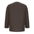 thumbnail image 6 of Dasayo Fall Ladies Tops and Blouses Gray Long Sleeve Open Front Pocket Solid Cardigans Tshirts Shirts for Women M, 6 of 8