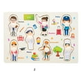 thumbnail image 1 of Wooden Number Lette Puzzle Early Learning Baby Kids Educational Toys, 1 of 1