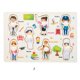 thumbnail image 1 of Tablero de madera con alfabeto y números | Juguete educativo para niños pequeños | Actividad para el desarrollo cognitivo y la coordinación ojo-mano, 1 of 1