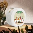 thumbnail image 6 of Yiaed Christmas Card With Gnomes Print Travel Jewelry Case Bridesmaid Gift Boxes Jewelry Travel Organizer Small Round Jewelry Box Mini Storage-White, 6 of 7