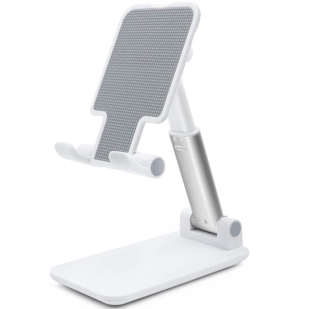 Soporte ajustable para teléfono celular, soporte plegable para teléfono, soporte para tableta para escritorio, soporte para teléfono celular ajustable en altura en ángulo, compatible con tabletas Zhivalor 222929-2